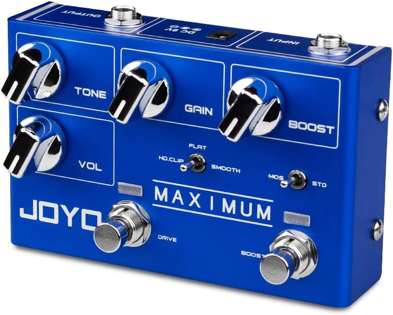 JOYO Maximum R-05 R Series Overdrive Dual Channel Pedal Clean and Wild Overdrive Effect for Electric Guitar (R-05) Pack of 2