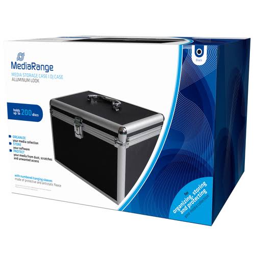 MediaRange BOX71 Case 200 CDs/DVDs Black