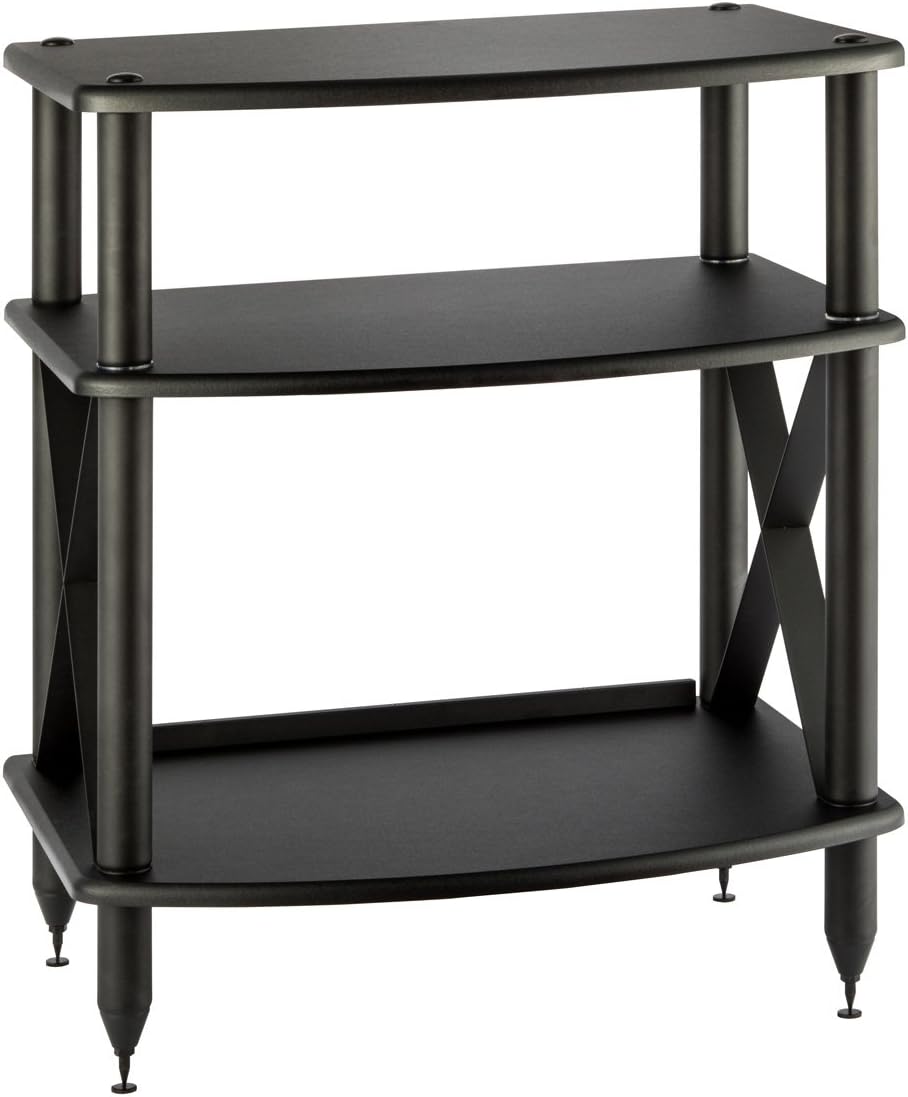 Pangea Audio Vulcan TT Turntable Stand with Vinyl Record Storage (Black)