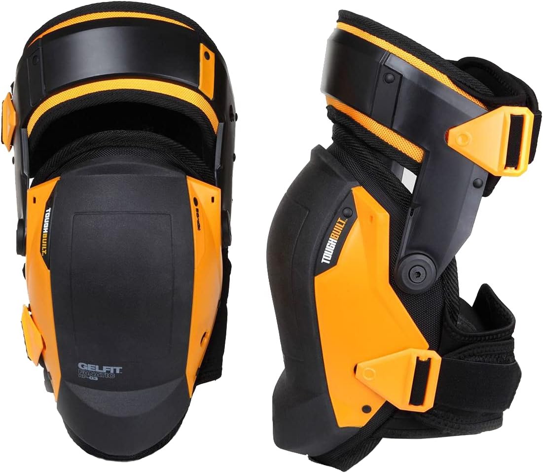 ToughBuilt - Gelfit Thigh Support Stabilization Knee Pads - Heavy Duty, Comfortable and Adjustable - (TB-KP-G3) Pack of 2