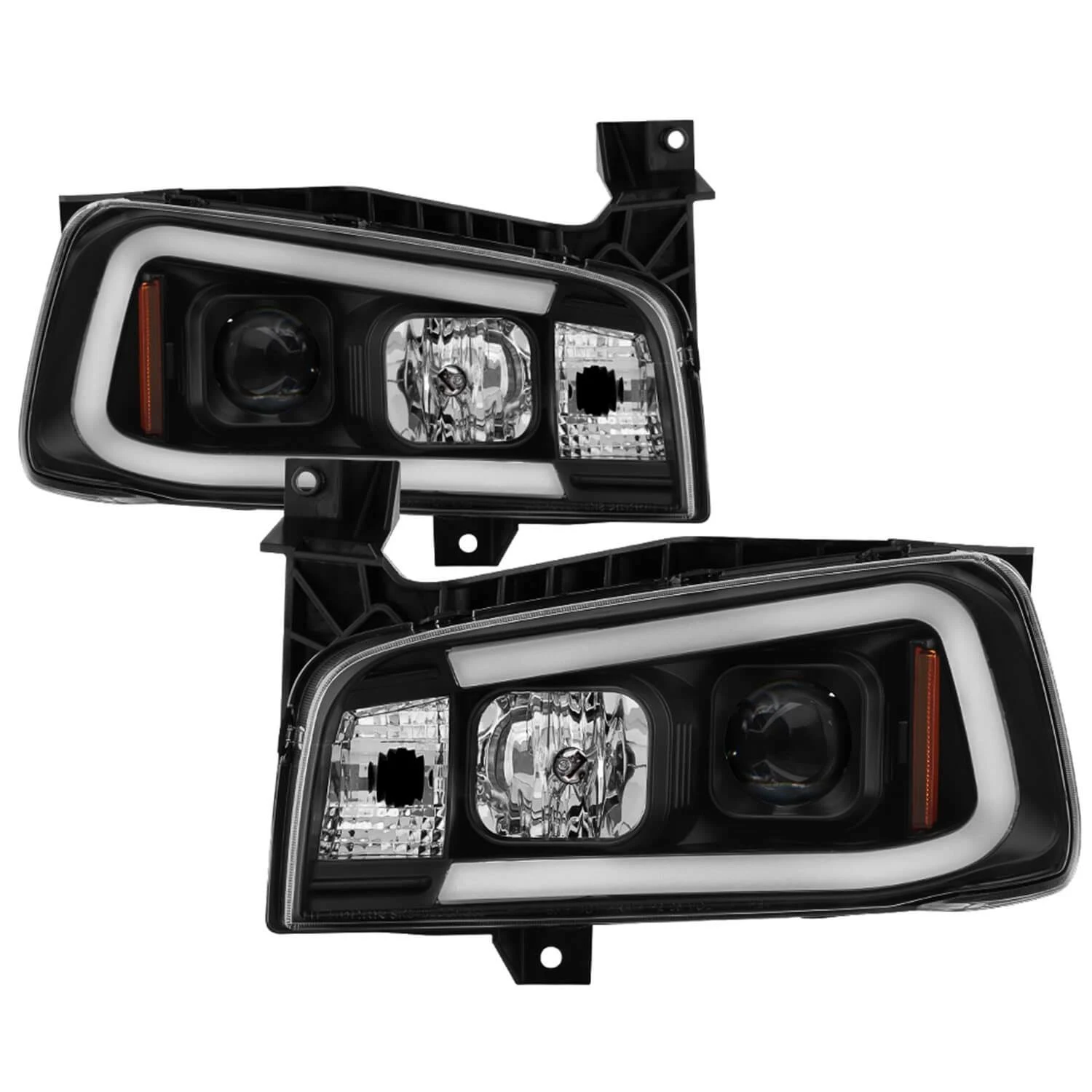 2006-2010 Dodge Charger Spyder Projector Headlights Black 5085245