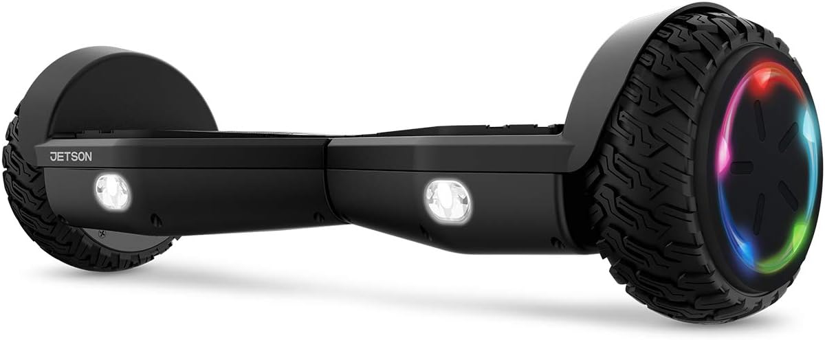 Jetson Spin All Terrain Hoverboard with LED Lights | Anti Slip Grip Pads | Self Balancing Hoverboard with Active Balance Technology | Range of Up to 7 Miles, Ages 13+