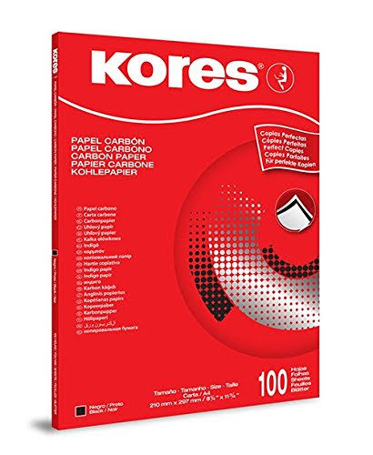 Kores Carbon Paper 1200, DIN A4, 100 Sheets, Black