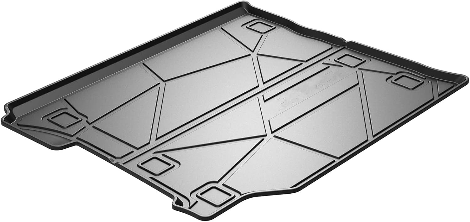 Cargo Liner Mat Trunk Floor Mats Compatible for 2018 2019 2020 2021 2022 Jeep Wrangler JL 4 Door Unlimited with Subwoofer Floor Mat TPE All Weather Protection Custom Fit Trunk Liner Black (NO JK)