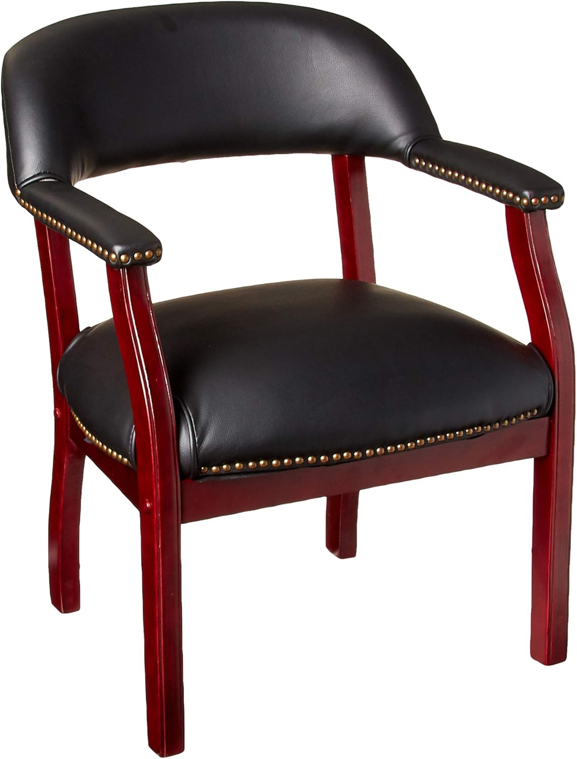 Boss Captain&rsquo;s Chair in Black Vinyl