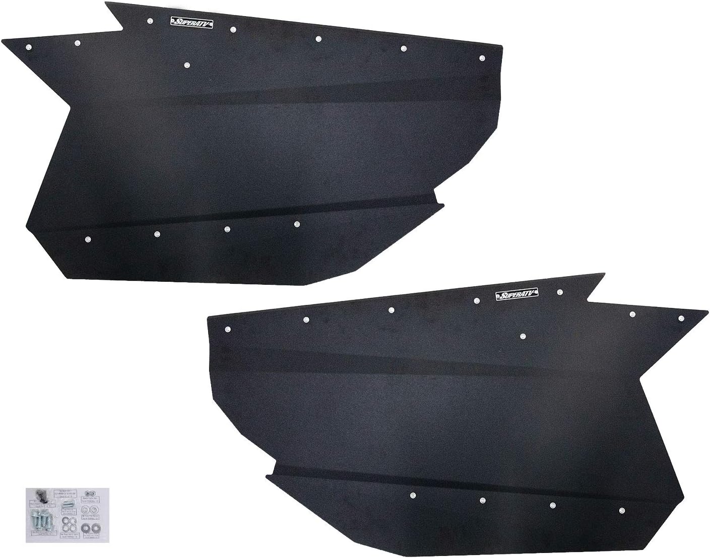 SuperATV Aluminum Doors for Can-Am Maverick X3 - Made of Multi-Blend Aluminum - Fills Lower Gap - Contoured to Match Your Machine Shape - Snug, Rattle Free Fit - Preassembled - Quiet Latch Assembly