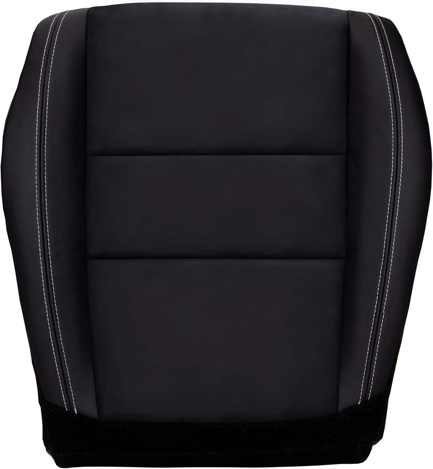 The Seat Shop Driver Bottom Replacement Perforated Leather Seat Cover - Black (Compatible with 2014-2016 Jeep Grand Cherokee Limited with Heated and Cooled Seats)
