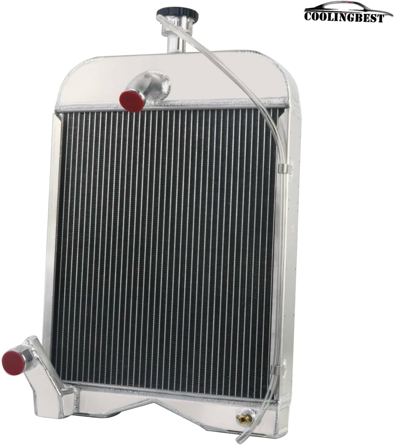 COOLINGBEST 3 Row Aluminum Radiator for Ford 8N 9N 2N Tractors, Radiators OEM# 8N8005