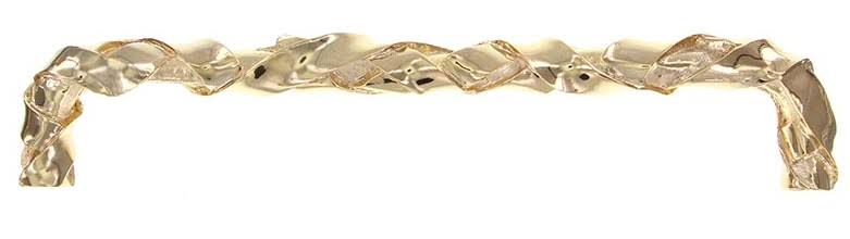 Vicenza Designs Cilento 12x22 Appliance Pull Strap Color: Black, Finish: Polished Gold