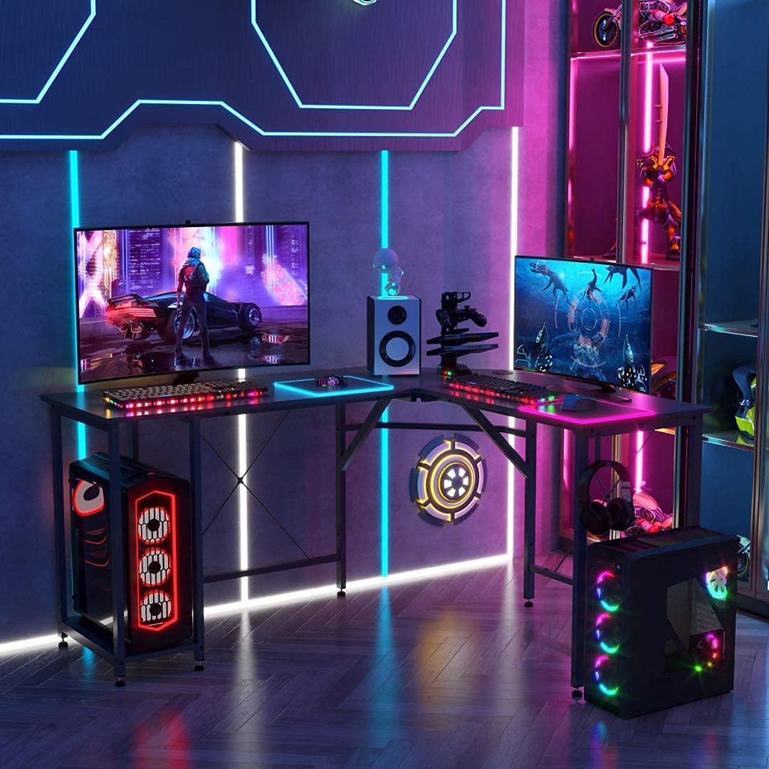 FukiFuki L-Shaped Computer Office Desk, 59.1