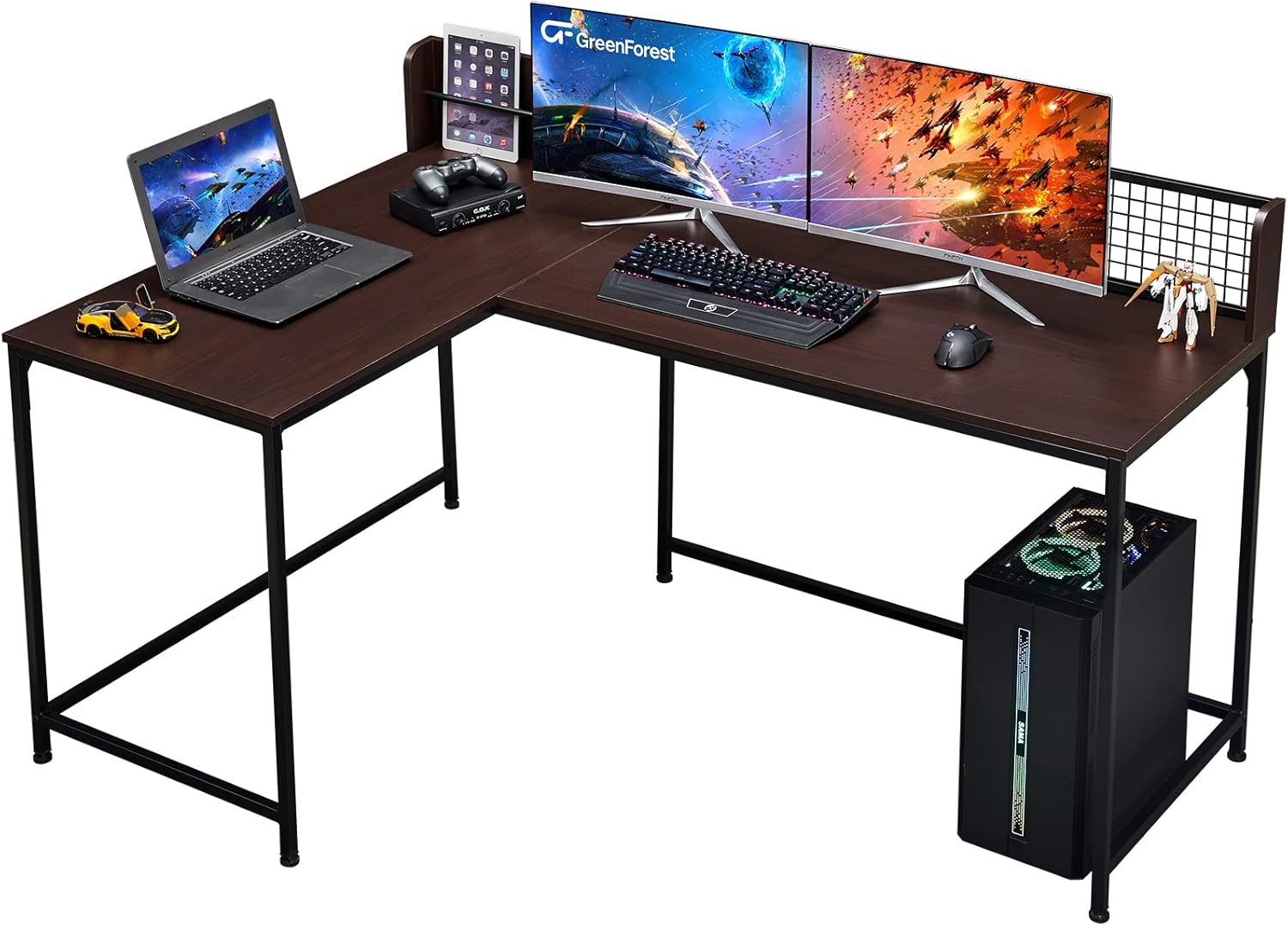 GreenForest L Shaped Desk 65