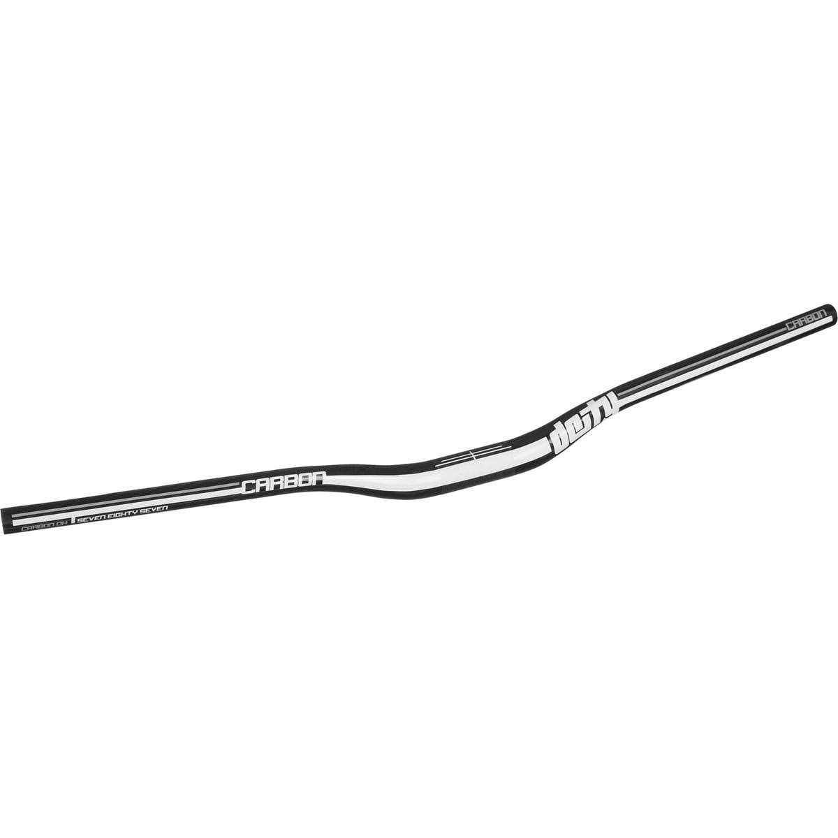 Deity Components DC31 Mohawk Carbon Riser Handlebar Black/White, 787mm