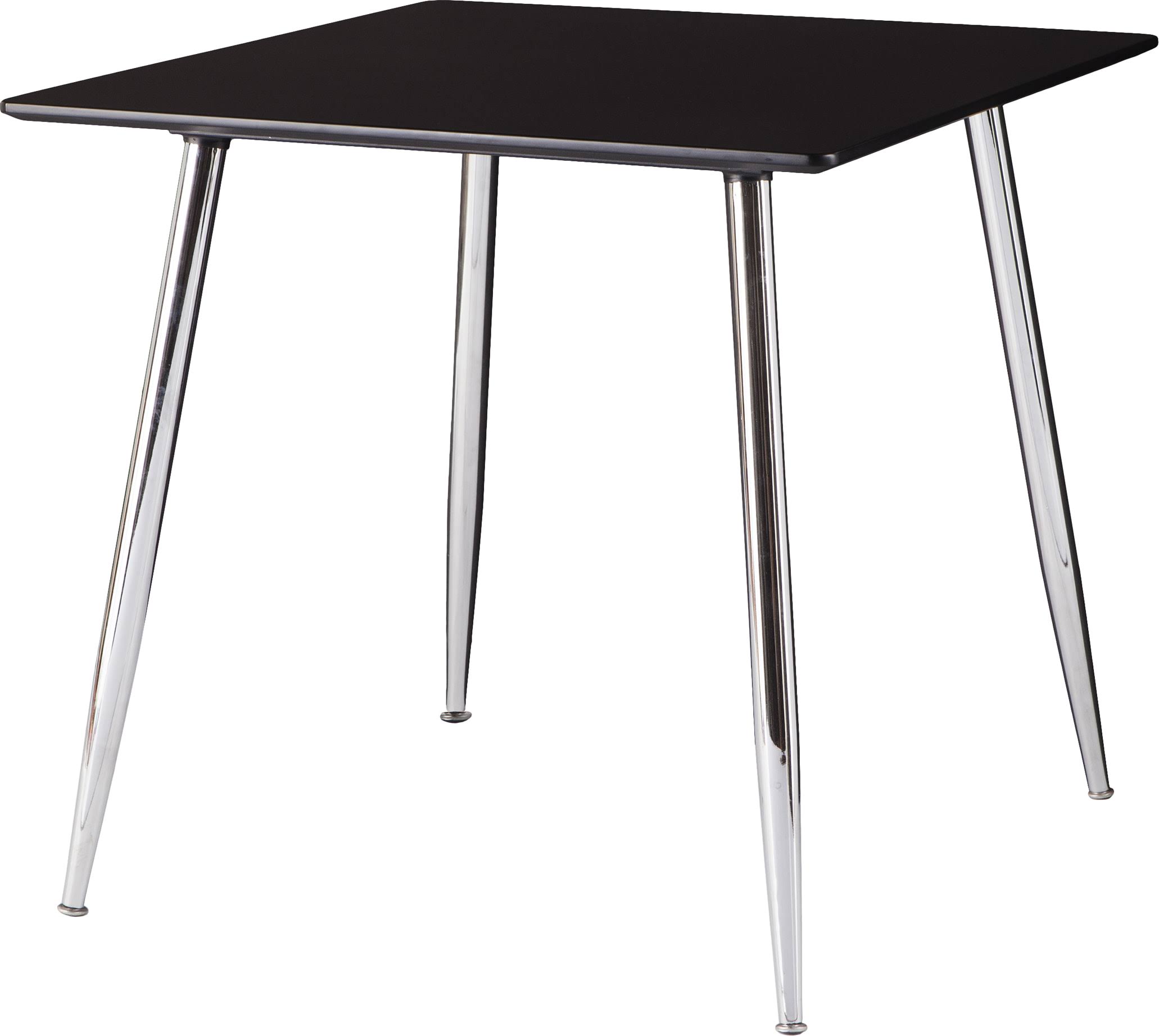 Southern Enterprises Kelwyn Black Square Small Space Dining u0026 Game Table