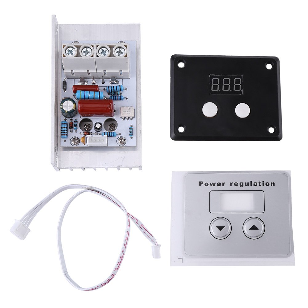 10000W SCR Digital Voltage Regulator Module Board Speed Control Dimmer Thermostat AC 220V 80A Pack of 2