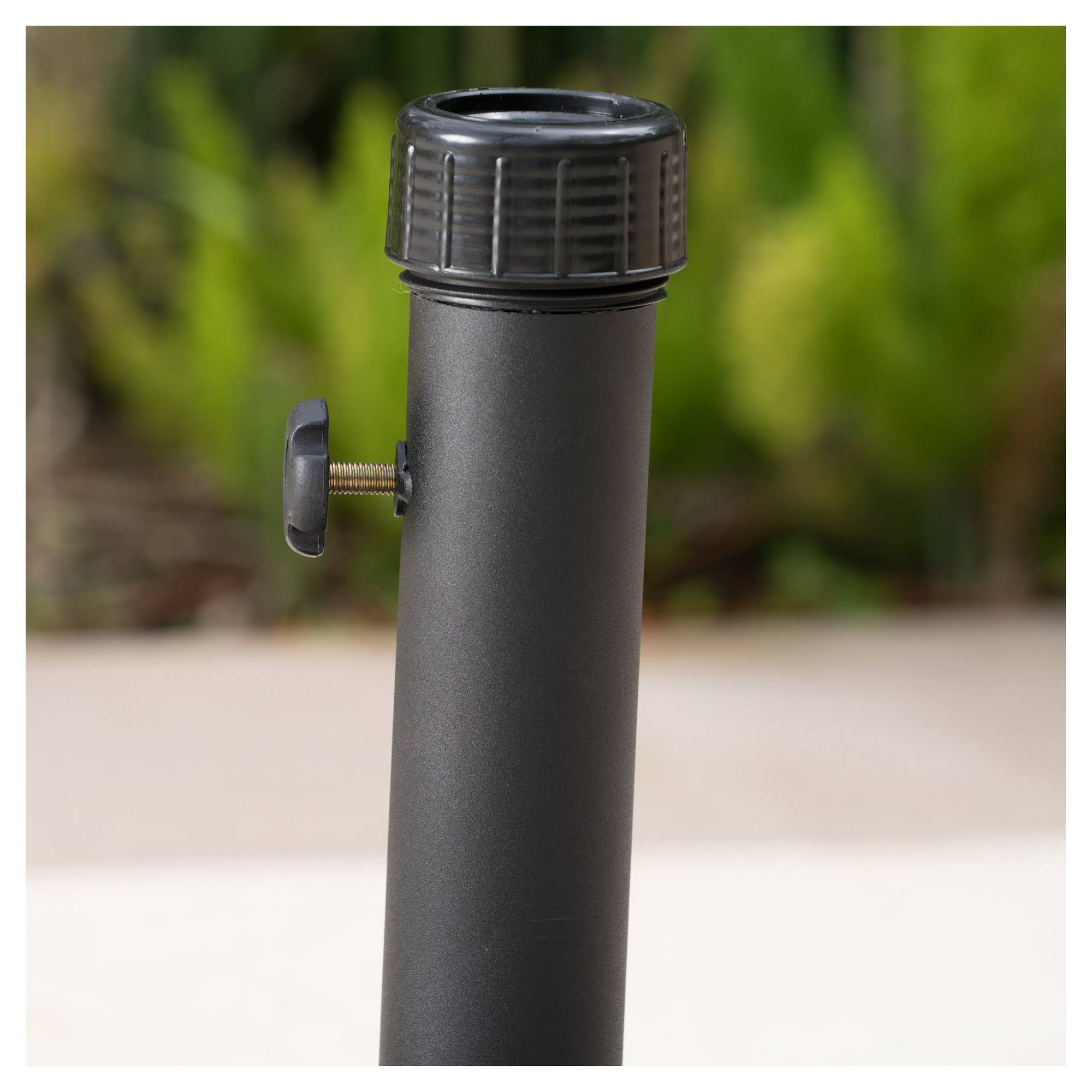 Christopher Knight Home 300412 Hayward 80lbs Square Steel Umbrella Base with Wheels, Black