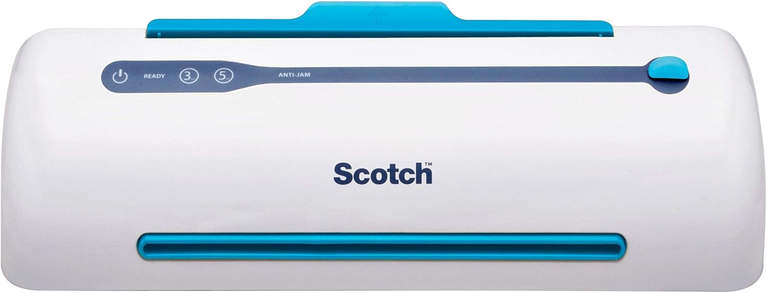 Scotch PRO Thermal Laminator and Pouch Bundle, 2 Roller System, Never Jam Technology Automatically Prevents Misfed Items (TL906) with Scotch Thermal Laminating Pouches, 100-Pack (TP3854-100) Pack of 2
