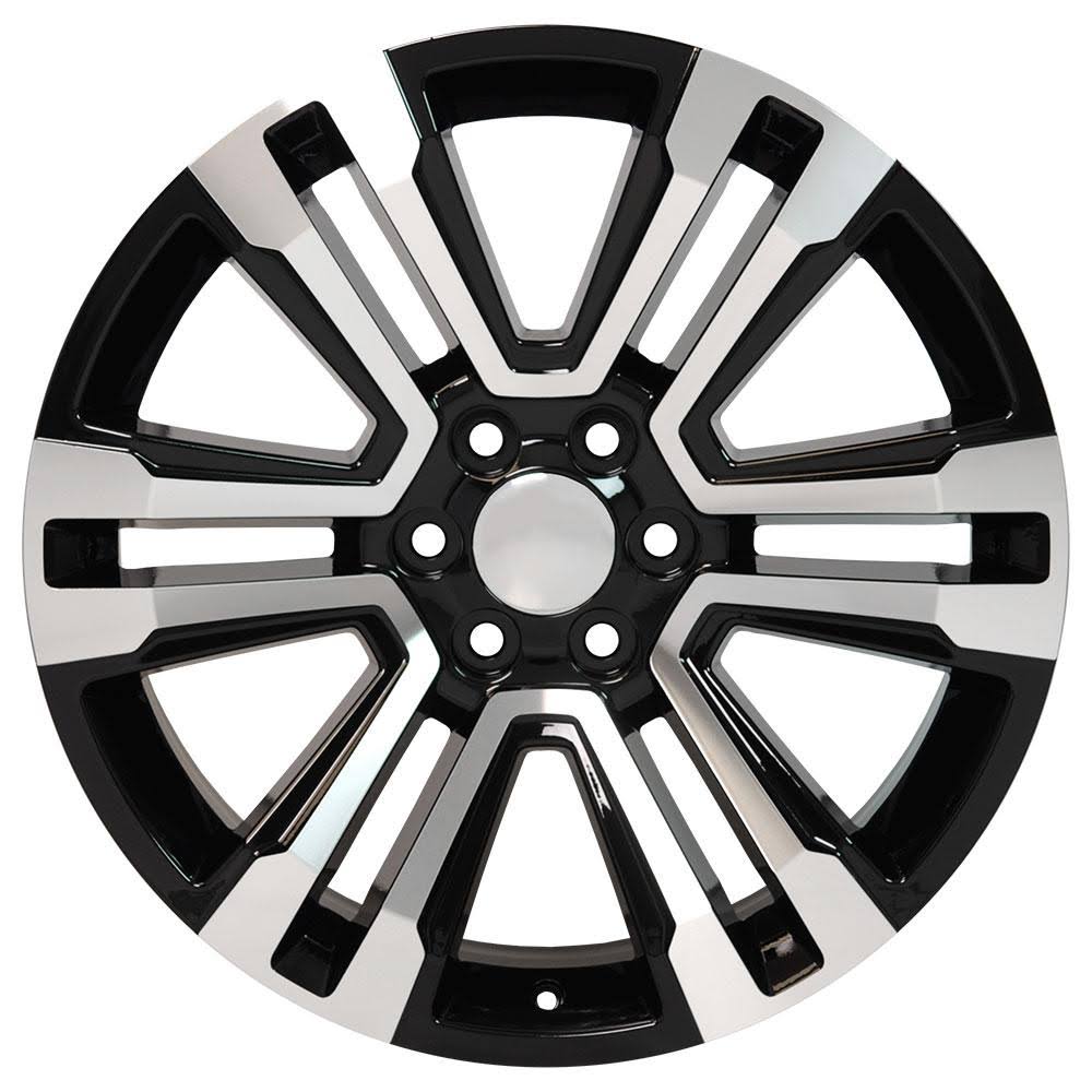 2008 Nissan Titan OE Machined Gloss Black CV44 Wheel