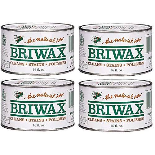 Briwax Furniture Wax Polish - Clear (4 Pack)