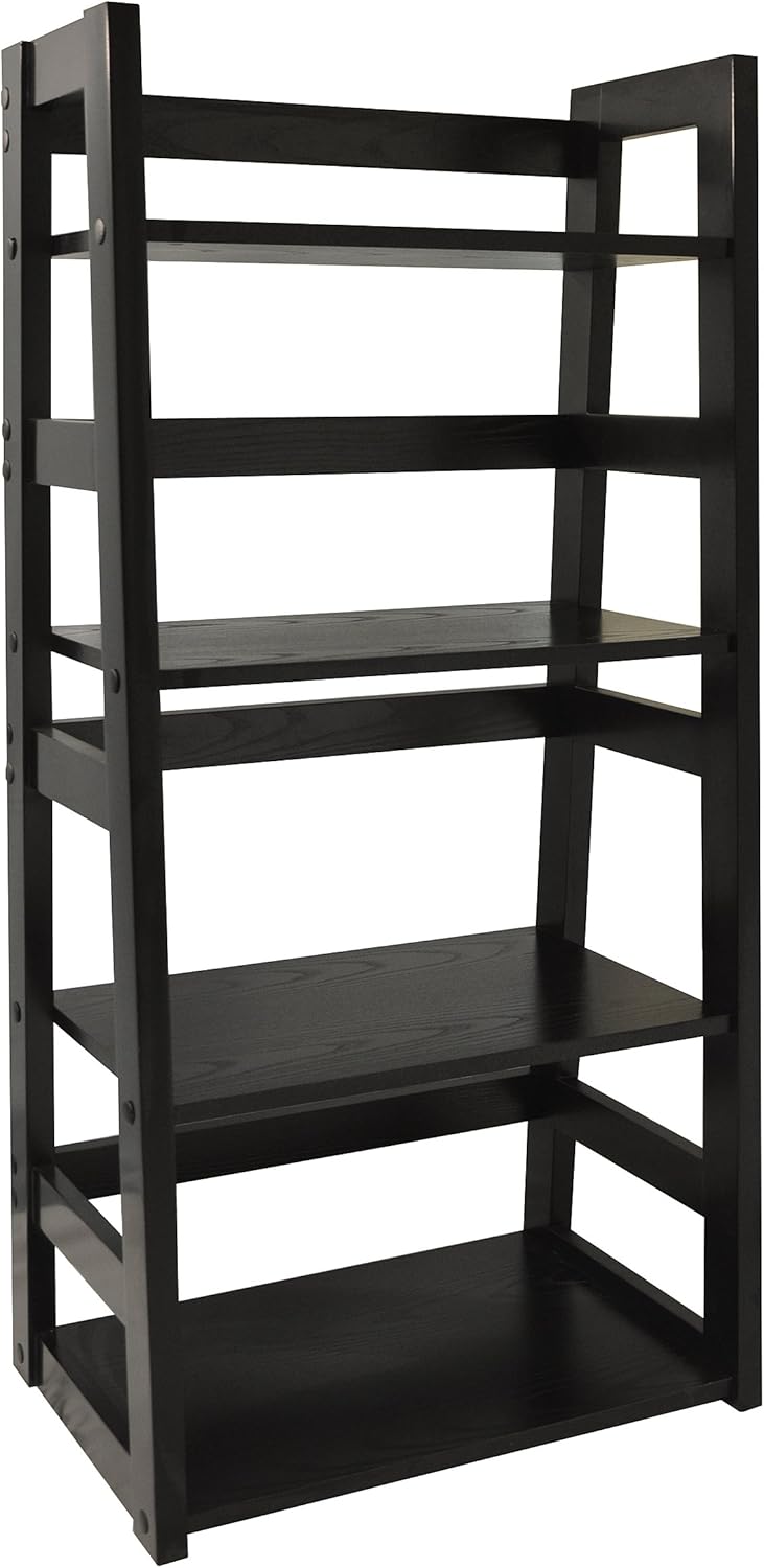 Convenience Concepts Designs2Go Trestle Bookcase, Black Pack of 2