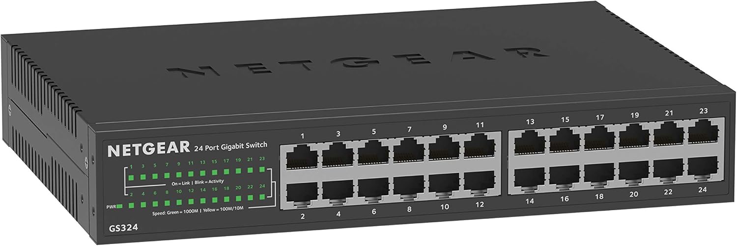 NETGEAR 16-Port Gigabit Ethernet Unmanaged Switch (GS316) - Desktop or Wall Mount, Silent Operation Pack of 2