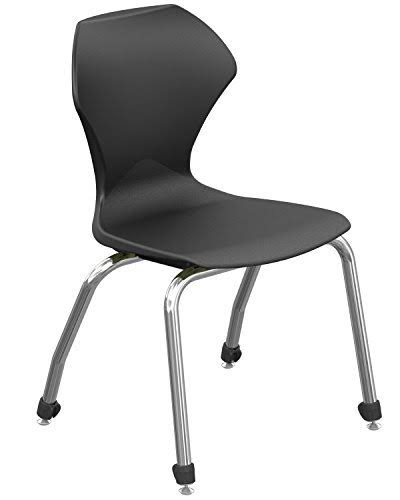 Marco Group 38101-18CR-ABK Apex Series Stack Chair with Chrome Frame, 18