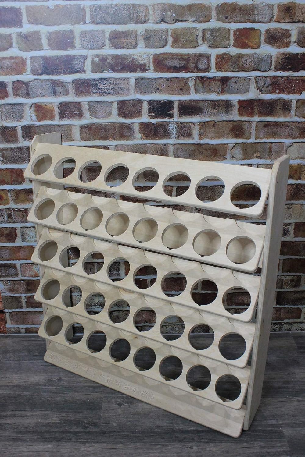 Spray Can Lube Holder Organization Storage Rack Wood Shelf Case Organizer 40-Slot Plywood