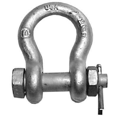 Columbus McKinnon M853g Galvanized Bolt u0026 Nut Anchor Shackle - 8-1/2ton-