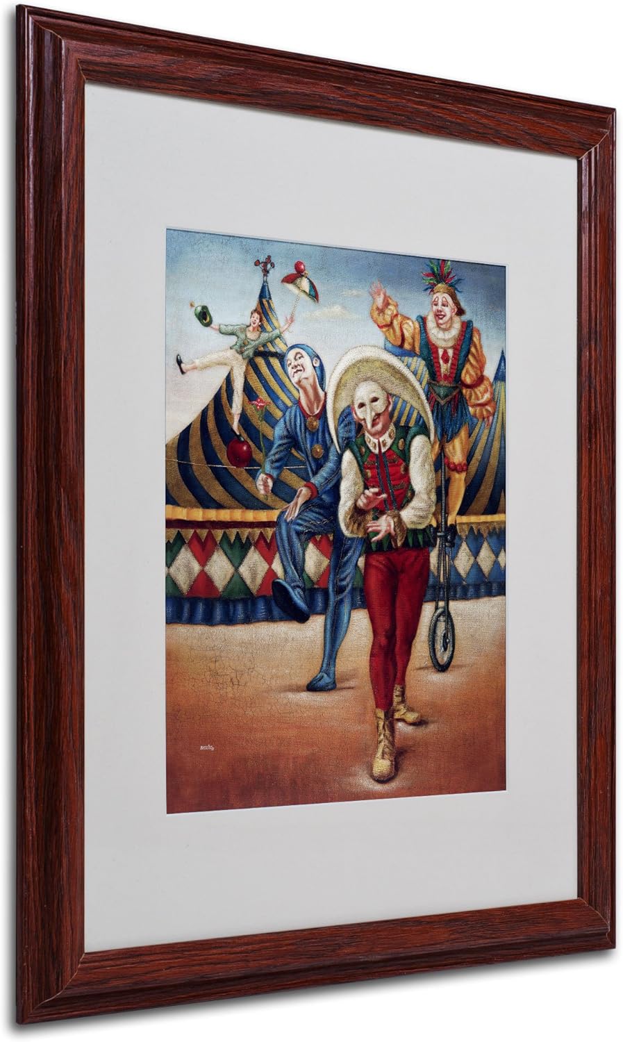 Runda Rondinel Artwork by Edgar Barrios, Wood Frame, 16 by 20-Inch Pack of 2