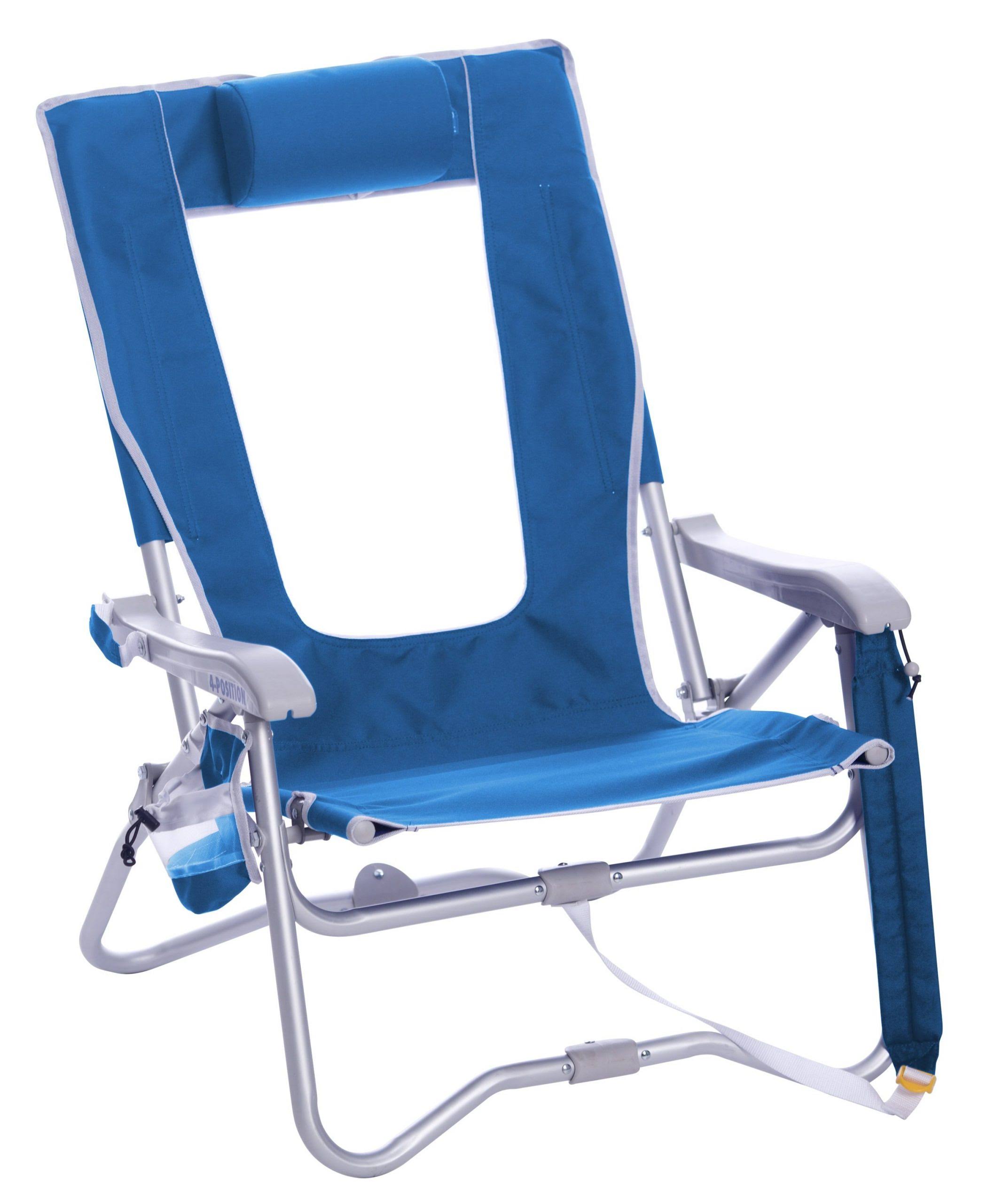 GCI Outdoor Bi-Fold Beach Chair Saybrook Blue
