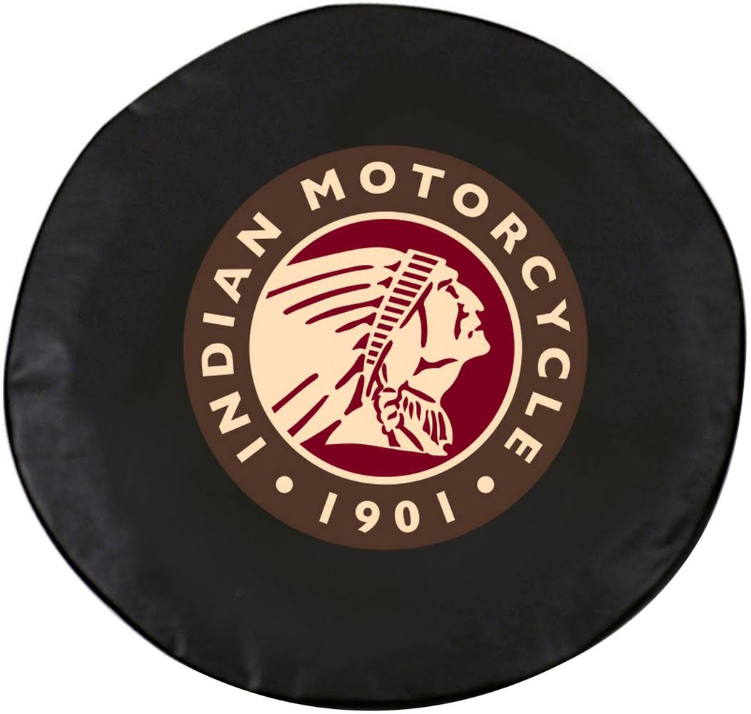 Holland Indian Motorcycle Tire Cover Black