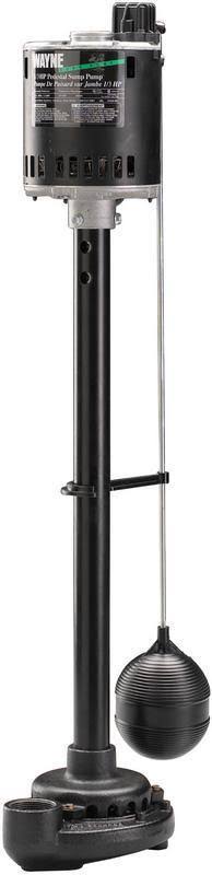 Wayne SPV500 Cast-Iron Pedestal Sump Pump, Black