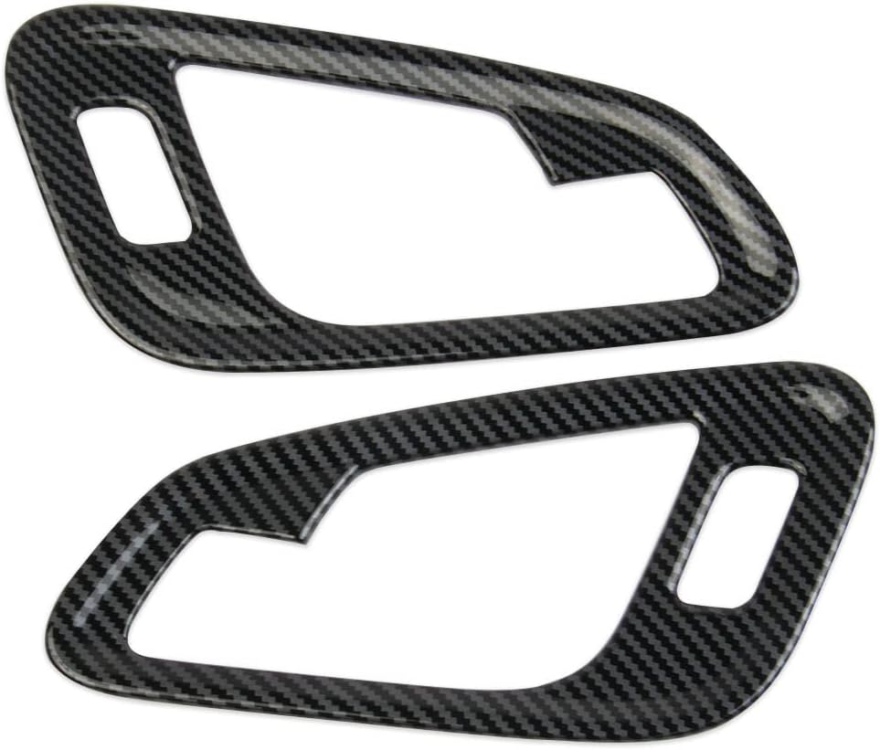 Carbon Fiber Inner Front Door Handle Patch Cover Trims Accessories for Chevrolet Colorado 2015-2022 for GMC Canyon 2015-2022