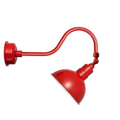 Blackspot LED Outdoor Barn Light Latitude Run Finish: Cherry Red