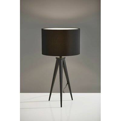 Treble Black Metal Table Lamp Corrigan Studio