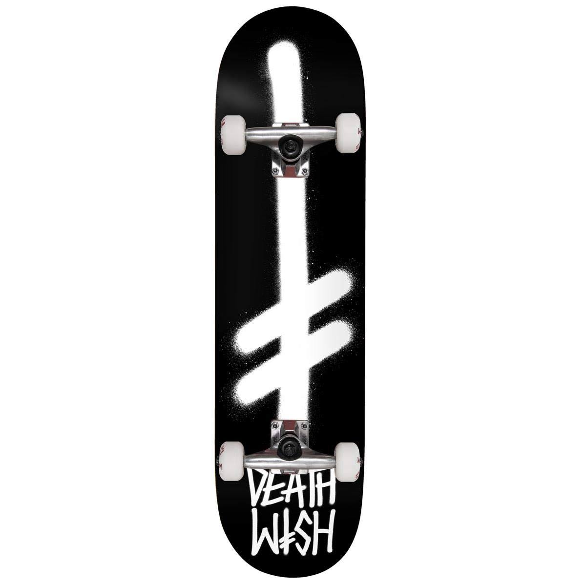Deathwish Complete Skateboard Gang Logo Black/White 8.25x22