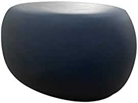 rockingrocker - FCT27BK Lightweight Concrete Artistic Style Furniture with Multifunction - Seat Chair/End Table/Ottoman/Garden Decoration - Suitable for Indoor & Outdoor - Black