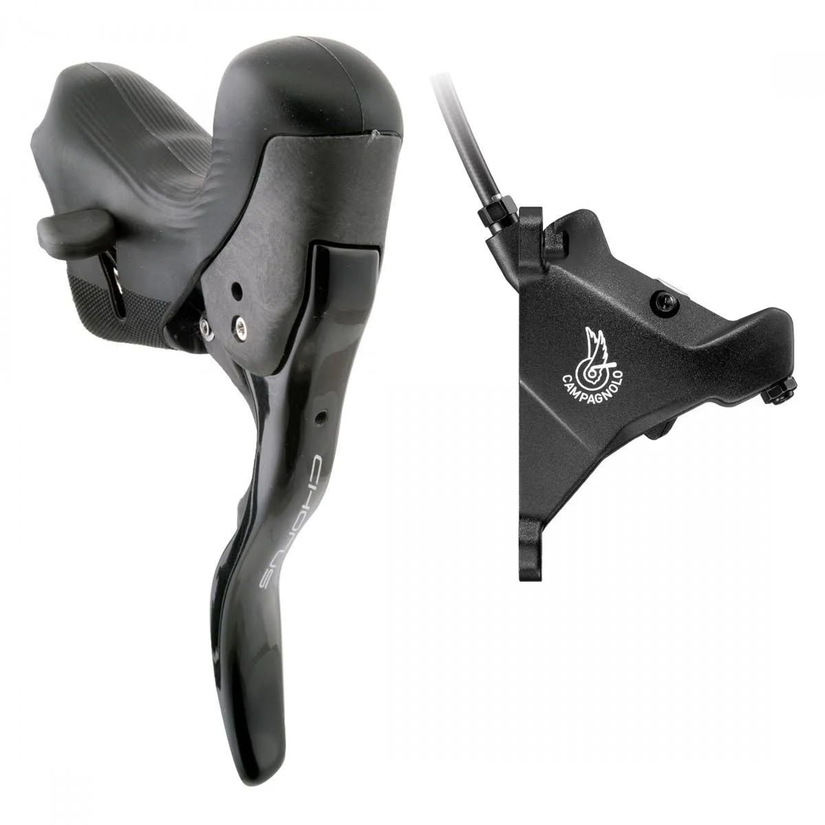 Campagnolo Chorus 12s DB Ergopower Controls 2021 Black L - 160mm (Front)