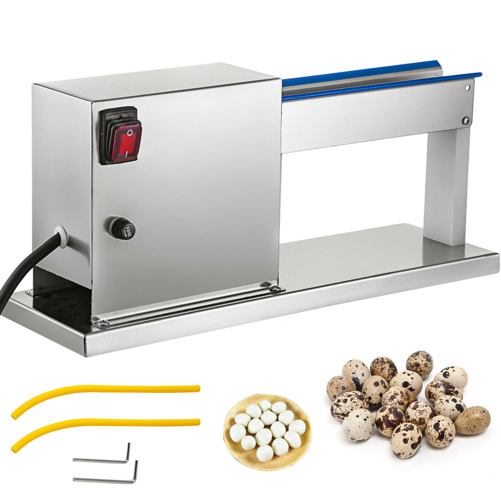 Vevor Quail Egg Peeler Machine, Semi-Automatic Quail Egg Sheller, 50KG/H, Quail Peeler