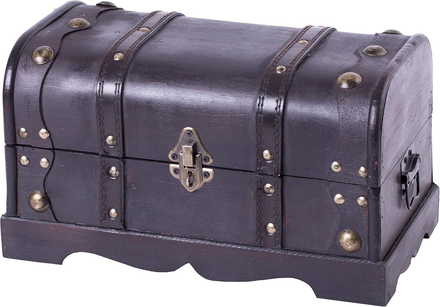 Vintiquewise(TM) Small Pirate Style Wooden Treasure Chest Pack of 2