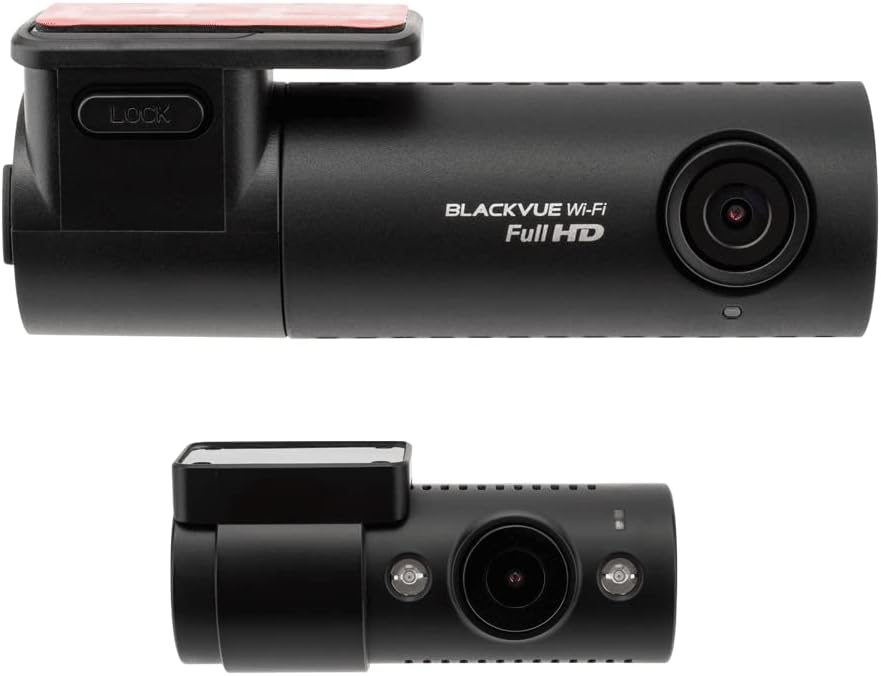 BlackVue DR590X-2CH IR with 32GB microSD Card | Full HD Wi-Fi Dashcam | Interior Infrared (IR) Rear Camera | Taxi Dashcam | Built-in Voltage Monitor