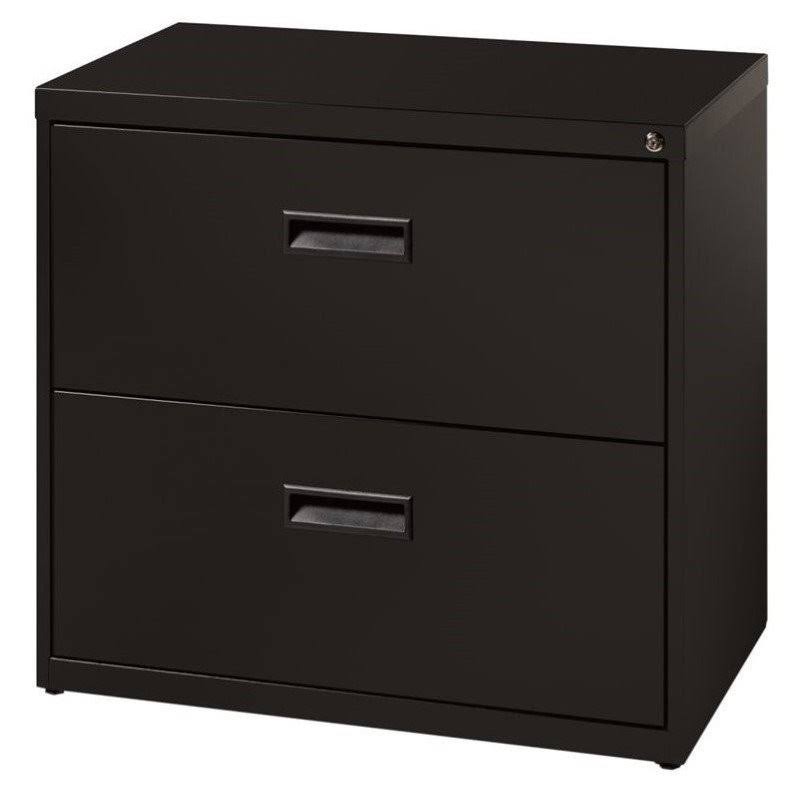 Scranton u0026 Co 2 Drawer Lateral File Cabinet in Black