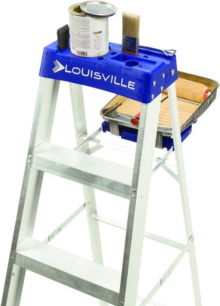 Louisville Ladder 4-Foot Aluminum Step Ladder, 250-Pound Capacity, AS2104 Pack of 2