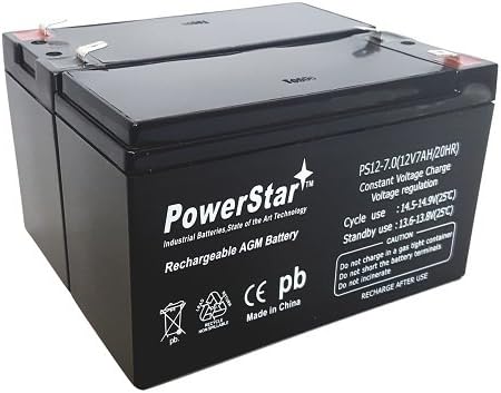 2 Pack - 12V 7Ah Replacement Battery for APC Back-UPS XS 1200 Pack of 2