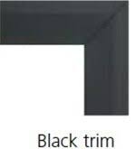 Monessen BLTK36C 36 inch Black Trim Kit Curved Design , diybbg