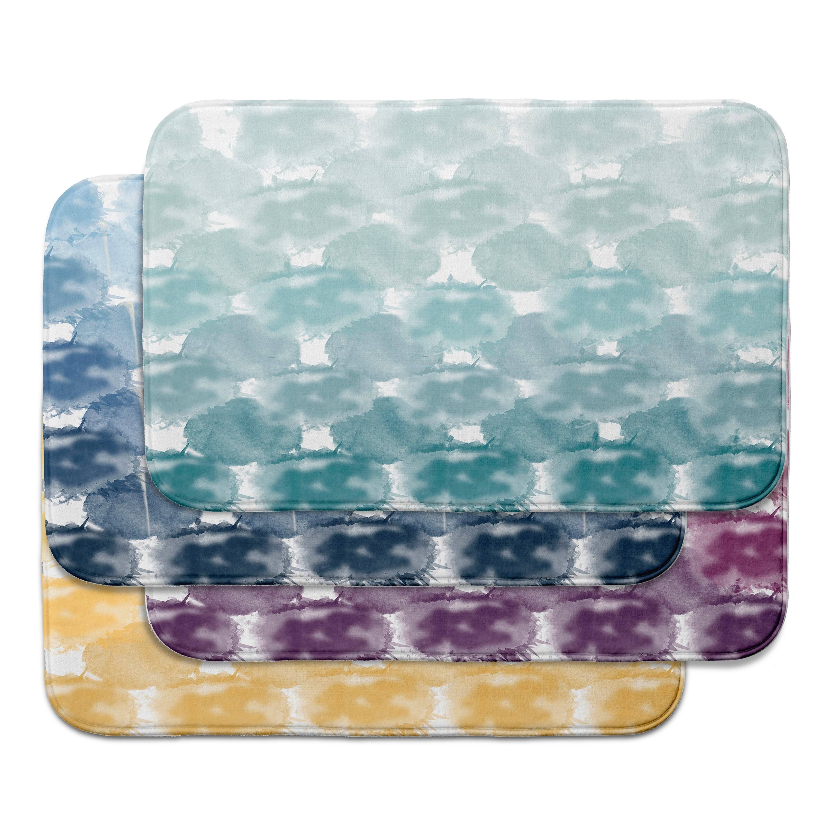 Intercoastal Waterway Beach Clouds Bath Mat - Blue - 21 x 34