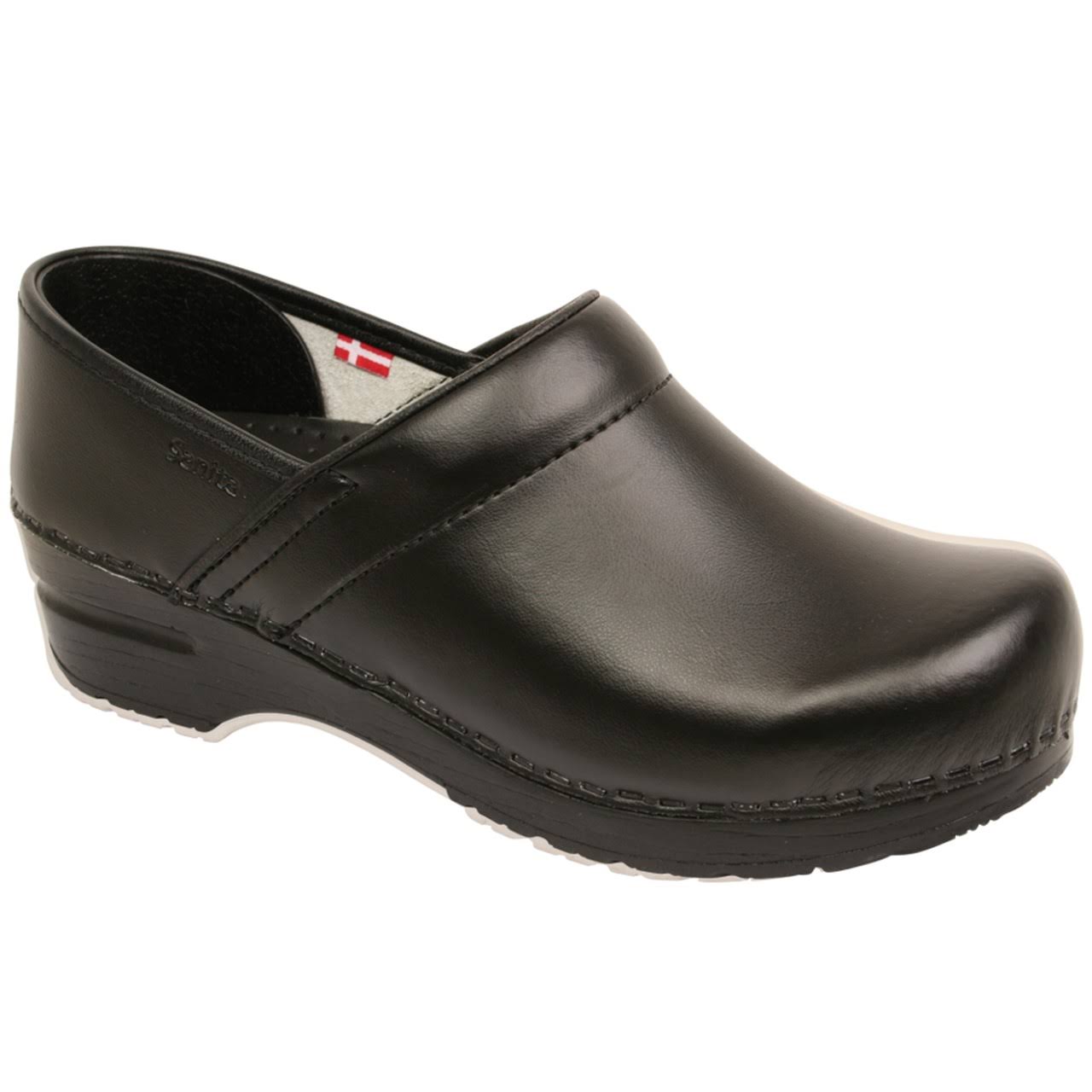 Sanita &Professional Smooth& Closed Clogs in Black (Art:1500006) - 41