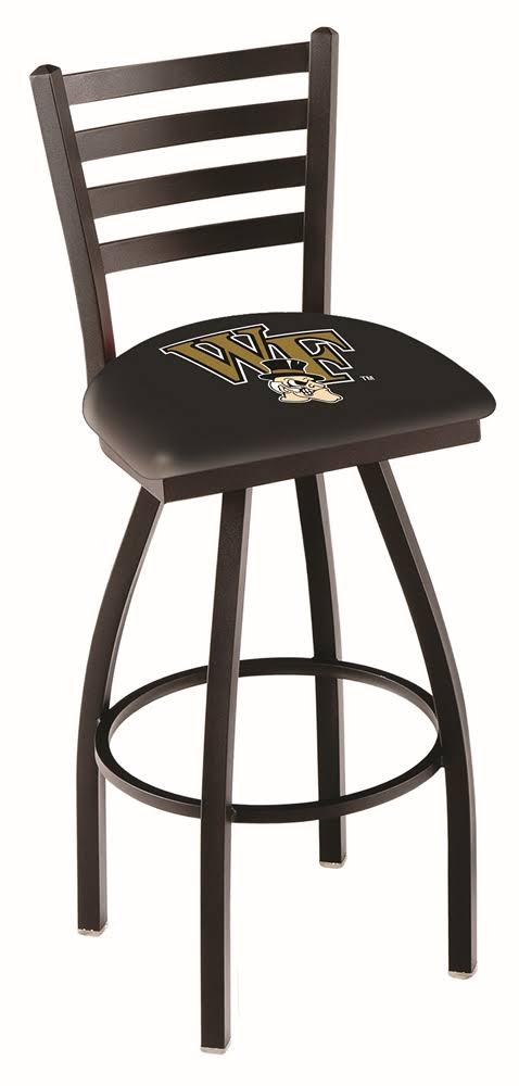 Wake Forest Demon Deacons HBS Ladder Back High Swivel Bar Stool Seat Chair (30x22)