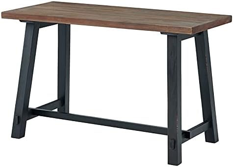 Alaterre Furniture Adam 48 Inch Wide Solid Wood Desk with Black Legs
