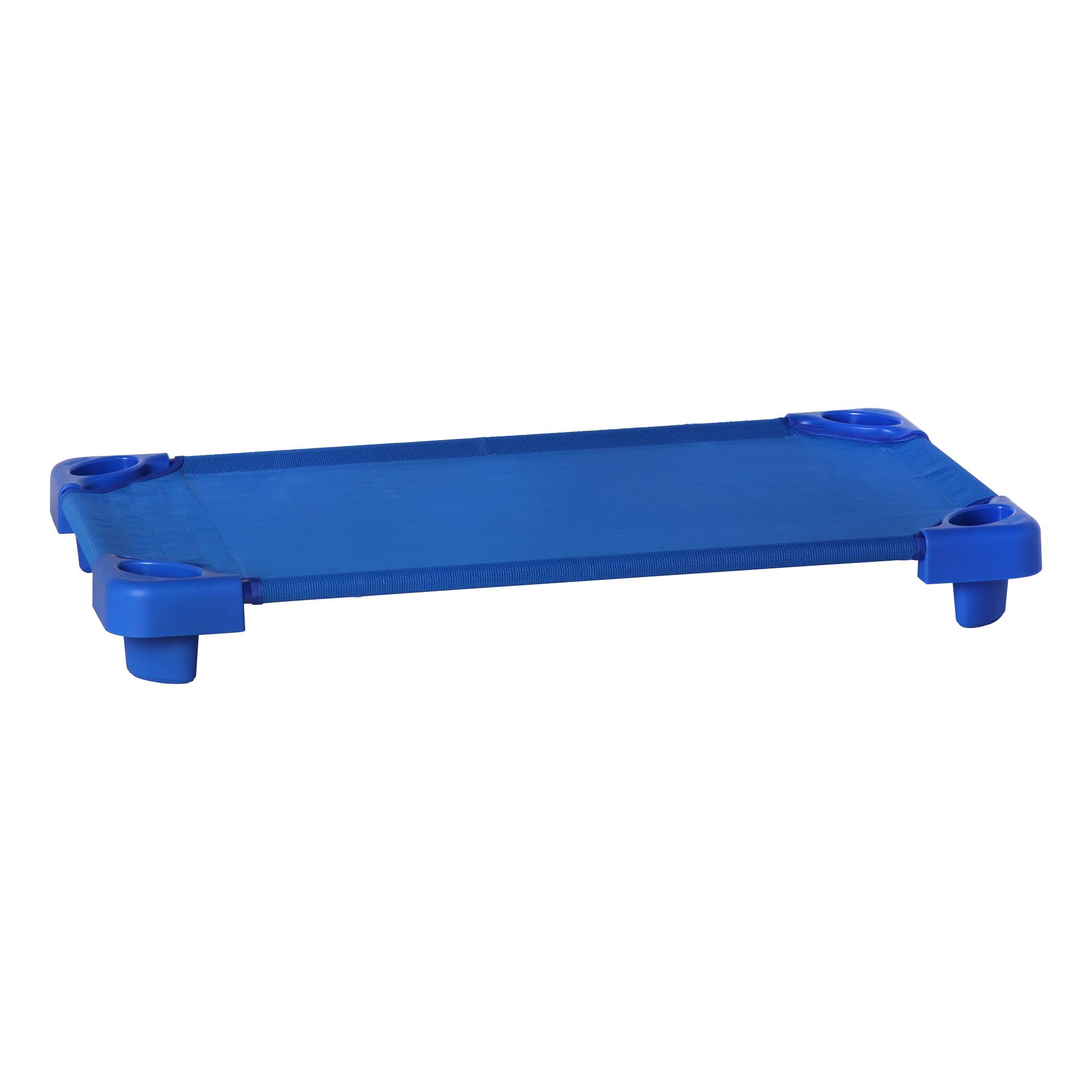 Blue Stackable Daycare Cot - Standard (52 inch L) - Pack of 24 Cots