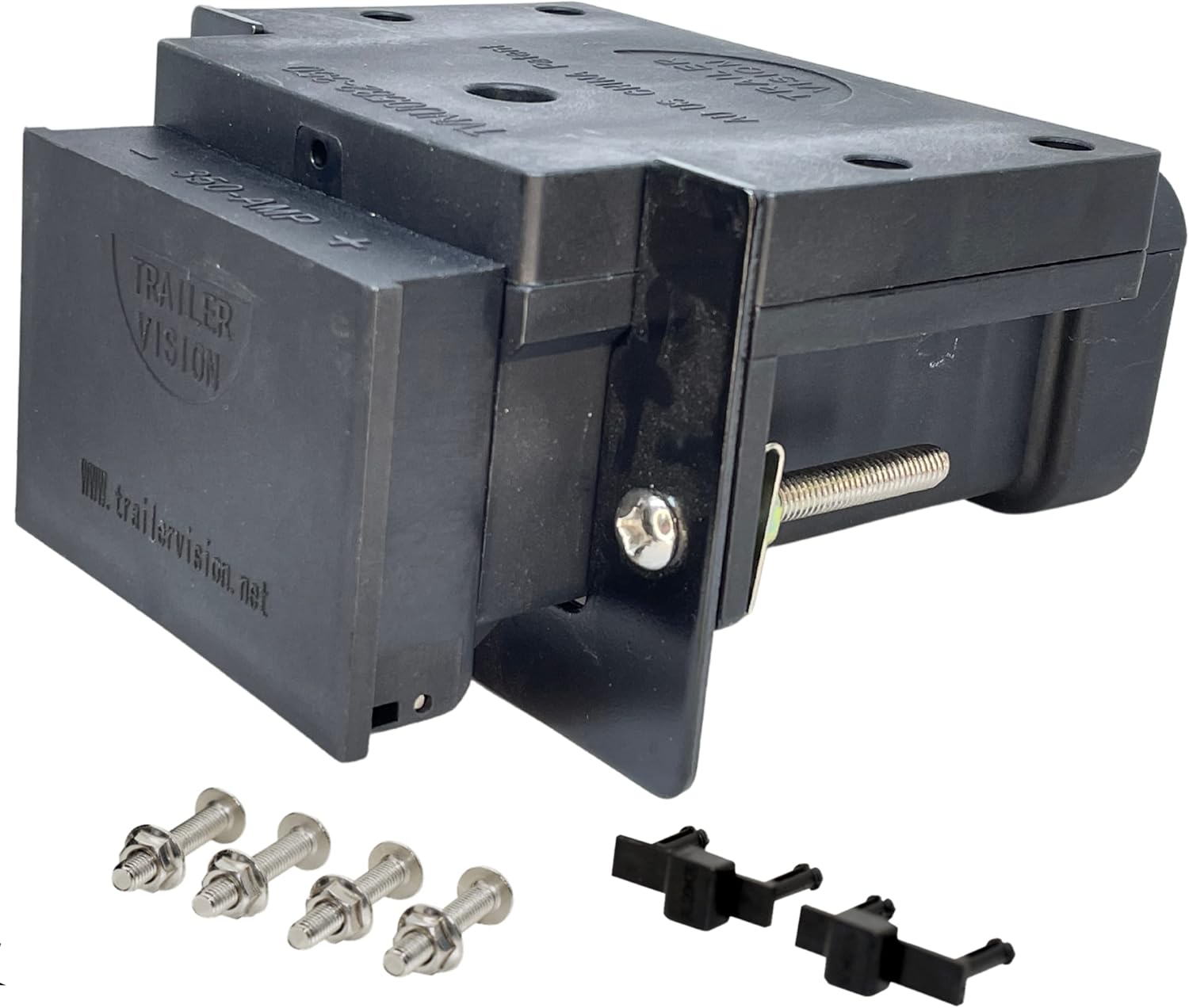 Trailer Vision 350 Amp Anderson Plug Cover 350A - Anderson Connector Dust Cover Panel or Surface Mount Fitting for Jumper Cables Tow Truck Tractors Campers Caravan (350 Amp)